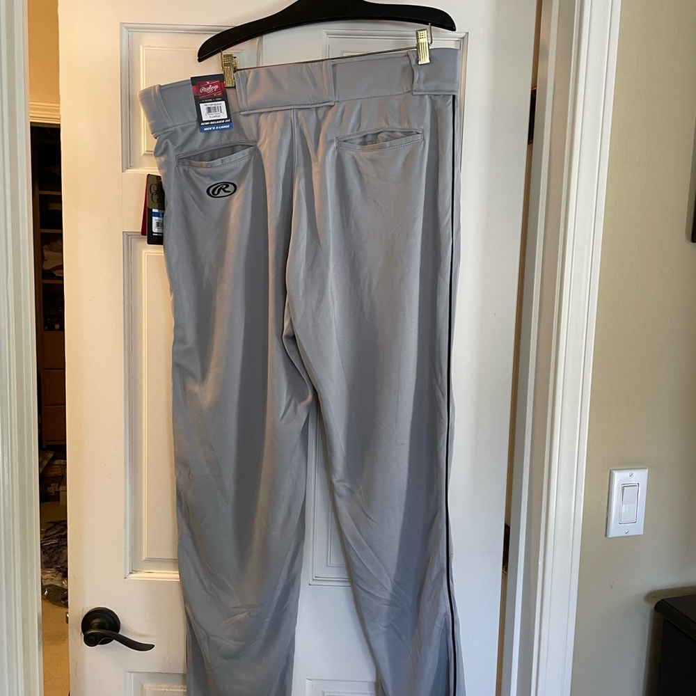 Rawlings, XL baseball pants. Gray with black piping.